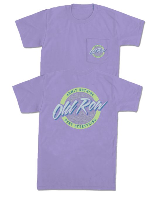 Old Row Circle Logo Violet Short Sleeve