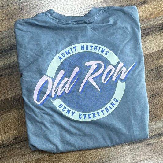 Old Row Circle Logo Grey Blush Short Sleeve