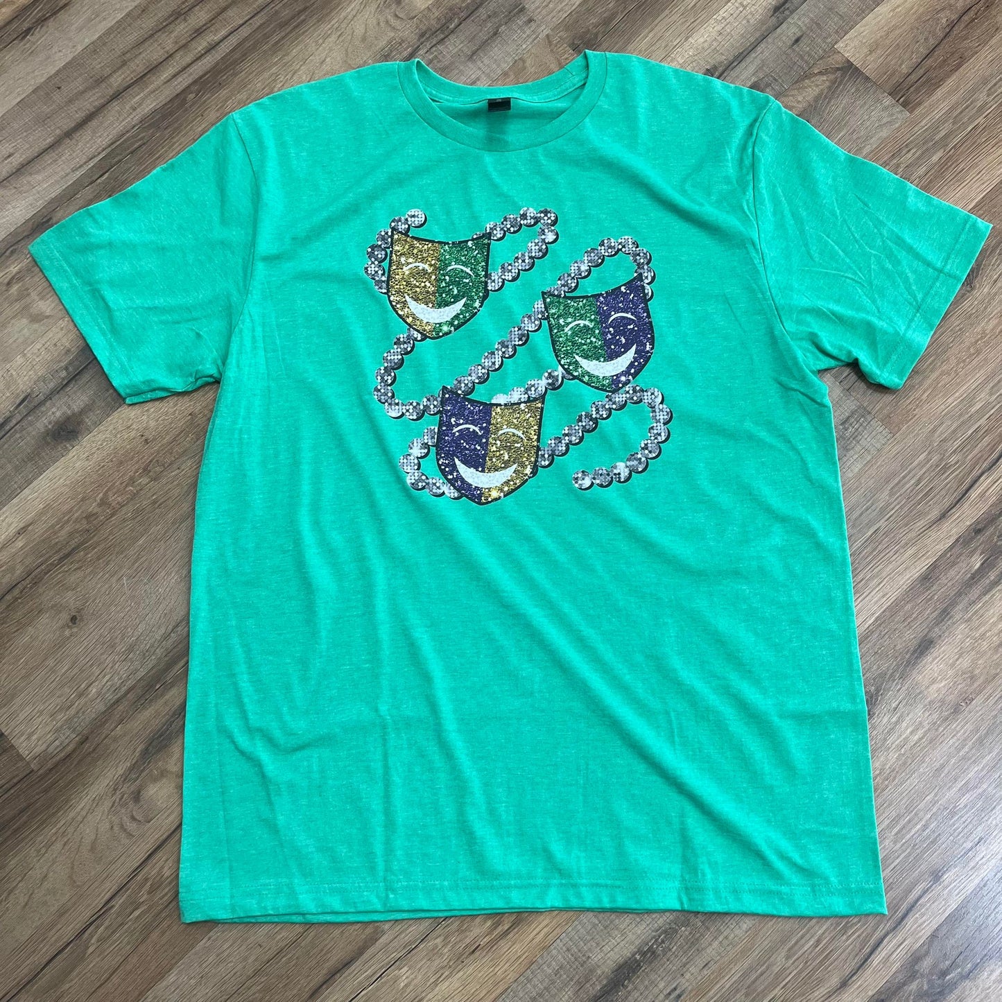 Mask and Beads Mardi Gras Shirt