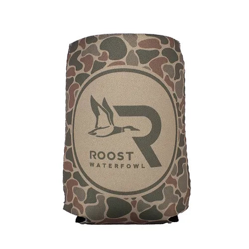 Roost Camo Circle Logo Koozie