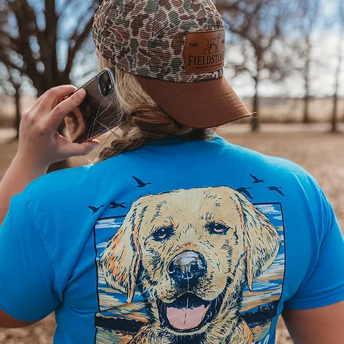 Fieldstone Yellow Lab with Mallards Short Sleeve