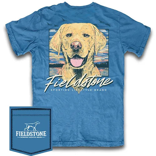 Fieldstone Yellow Lab with Mallards Short Sleeve