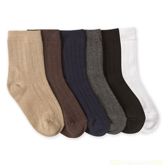 Jefferies Cotton Rib Crew Socks