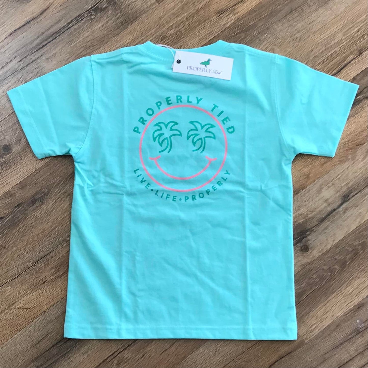 Properly Tied Short Sleeve - Smiley Seafoam