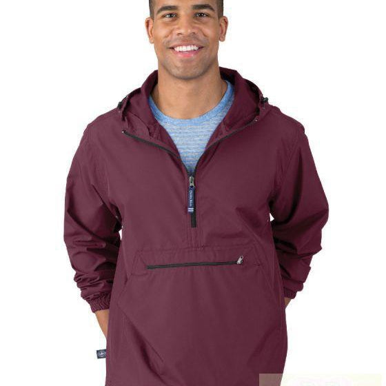 Adult Maroon Charles River Pack-N-Go Pullover