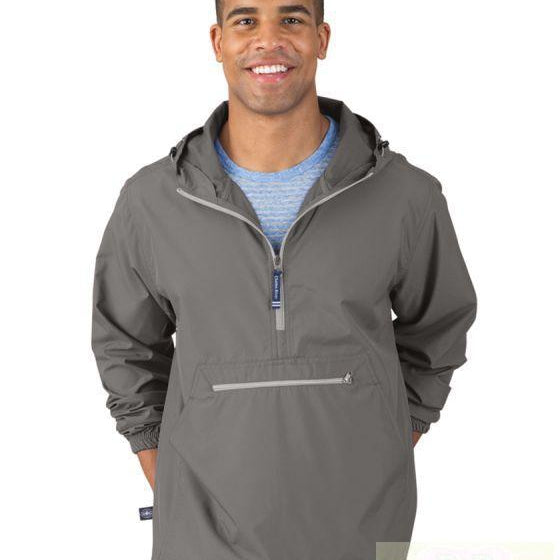 Adult Gray Charles River Pack-N-Go Pullover