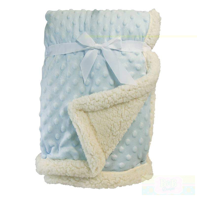 Baby Snuggle Blanket Minky Sherpa