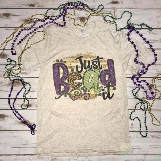 Just Bead It Mardi Gras Tee