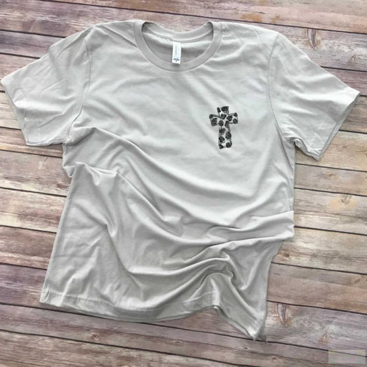 Leopard Cross Short Sleeve Tee