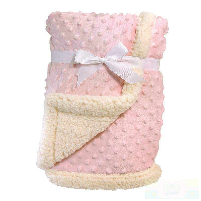 Baby Snuggle Blanket Minky Sherpa