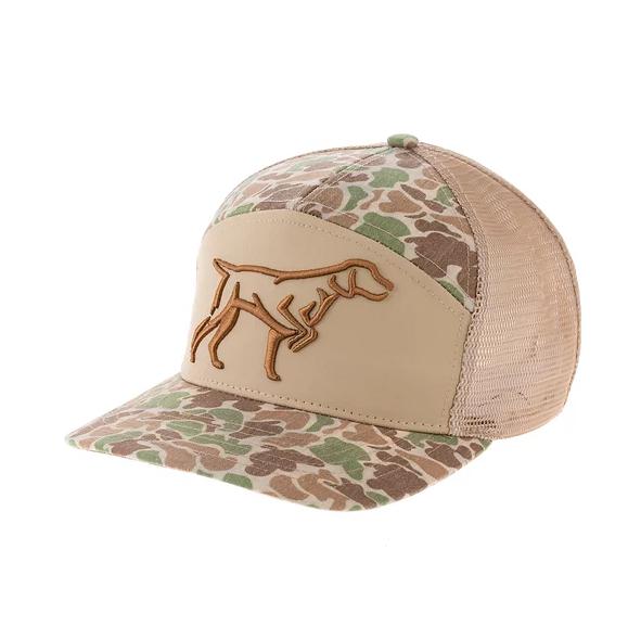 Fieldstone Hat 7 Panel 3D Puff Dog Camo Youth & Adult
