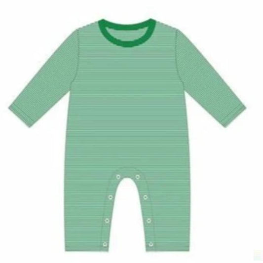 Jellybean - James Romper- Green Stripe