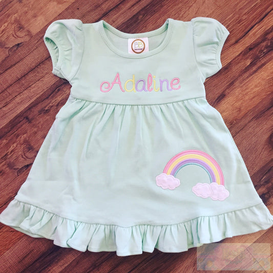 Rainbow Ruffle Dress