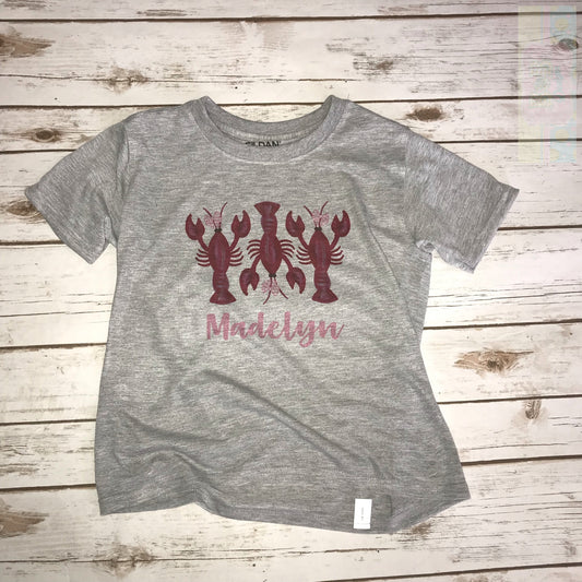 Crawfish Short Sleeve Toddler Tee