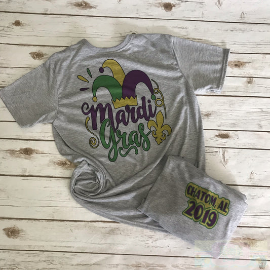 Jester Hat Mardi Gras Tee